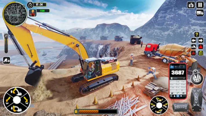 Excavator Truck Simulator Game android App screenshot 1