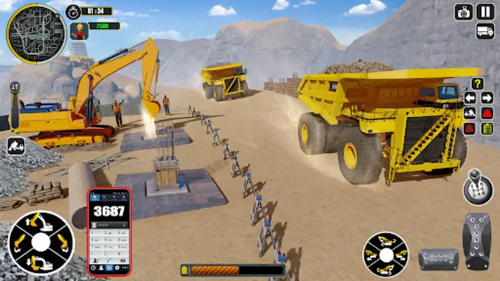 Excavator Truck Simulator Game android App screenshot 4