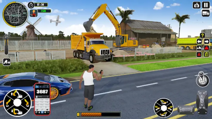 Excavator Truck Simulator Game android App screenshot 6