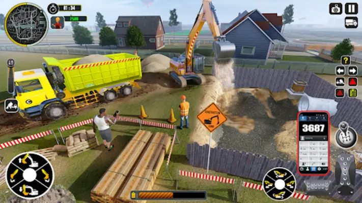 Excavator Truck Simulator Game android App screenshot 7